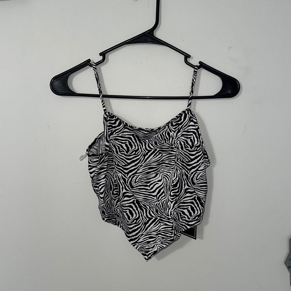 zebra open back tank
